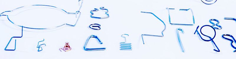 an array of wire forms