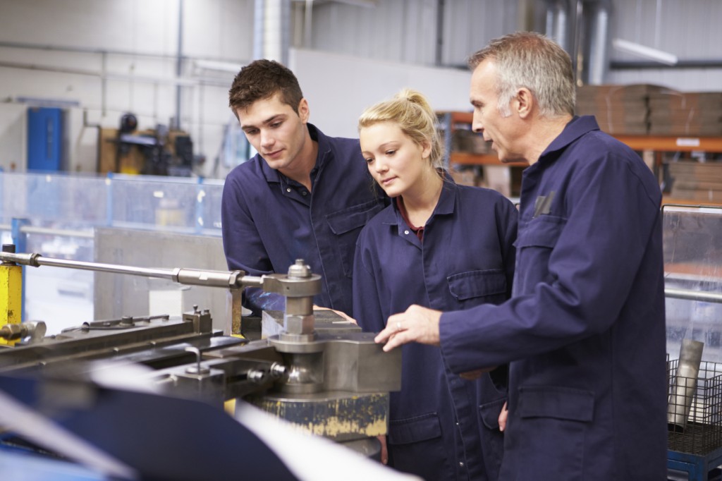 Engineer Teaching Engineering Apprentices 