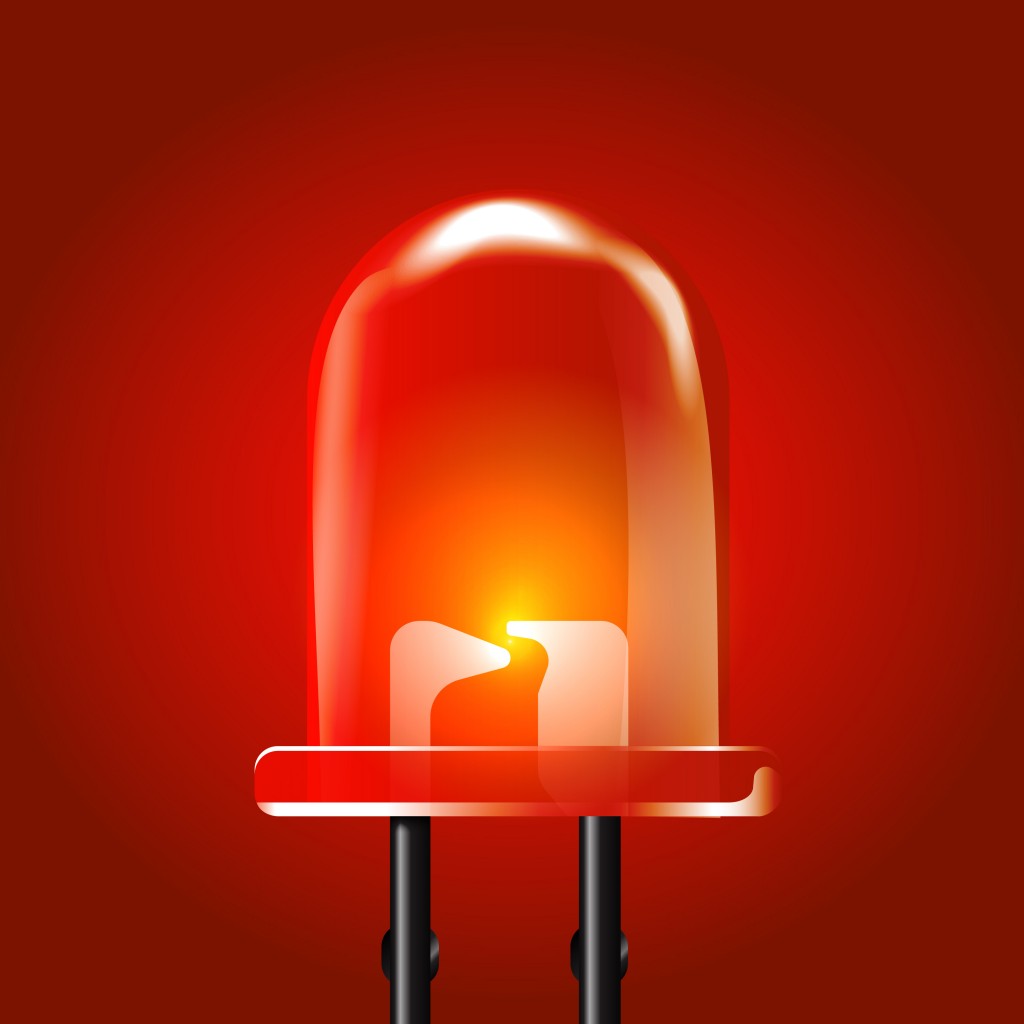 Red luminous bright Light Emitting Diode