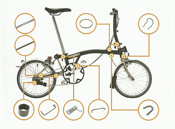 Brompton bicycle parts 2025