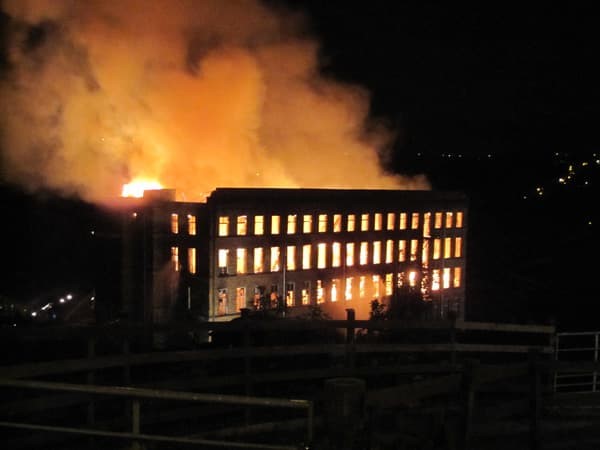 Fire at Ebor Mills