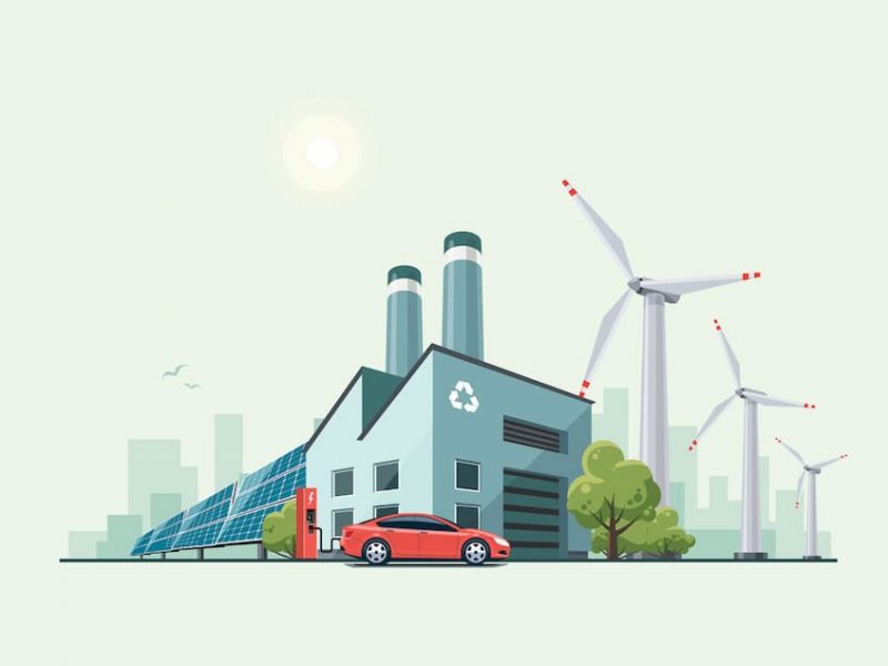 Vector Image of factory